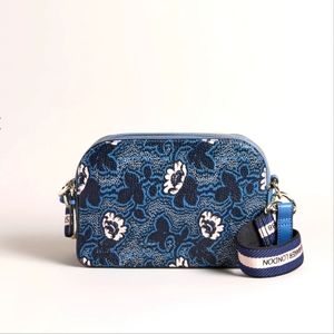 Ted Baker darlino blue  printed camera bag